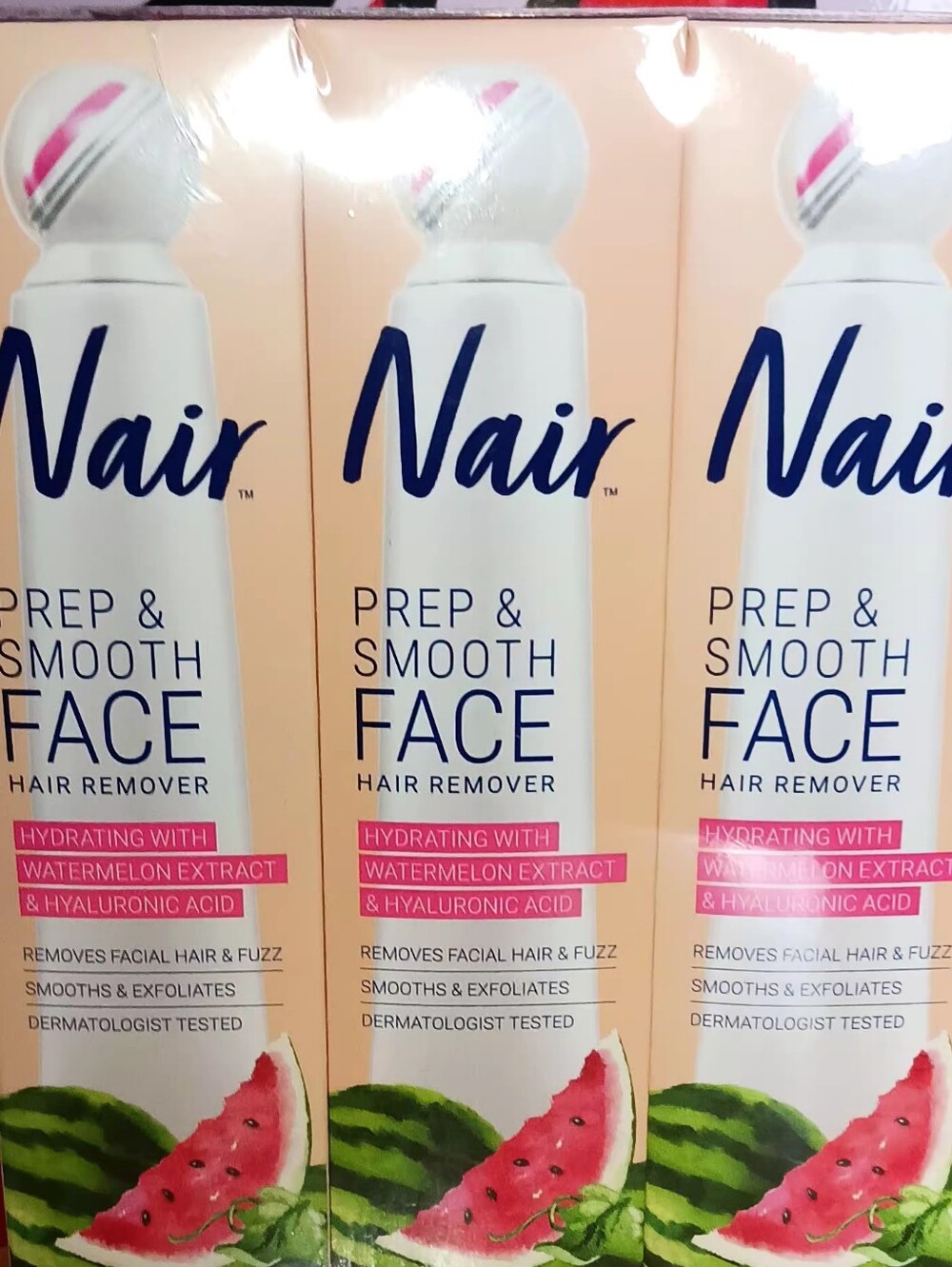 Nair Prep & Smooth Face Hair Remover - Watermelon 3pk $9 N.W.T Get 3 NWT - Picture 7 of 7